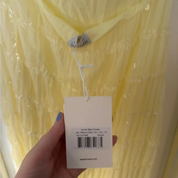 Peppermayo Light Yellow Halter Maxi Dress - Picture 7 of 7